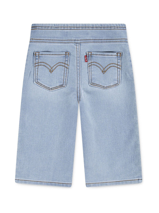 Levi's Blue Pull On Wide Leg Denim Look Trousers image 2