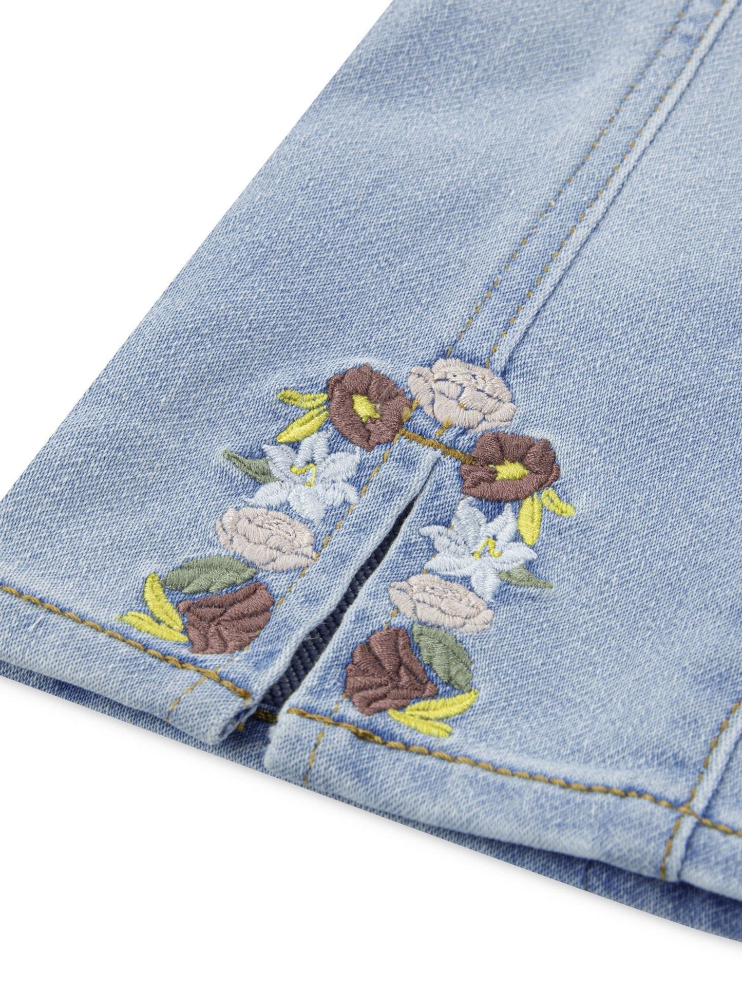 Levi's Blue Pull On Wide Leg Denim Look Trousers image 3