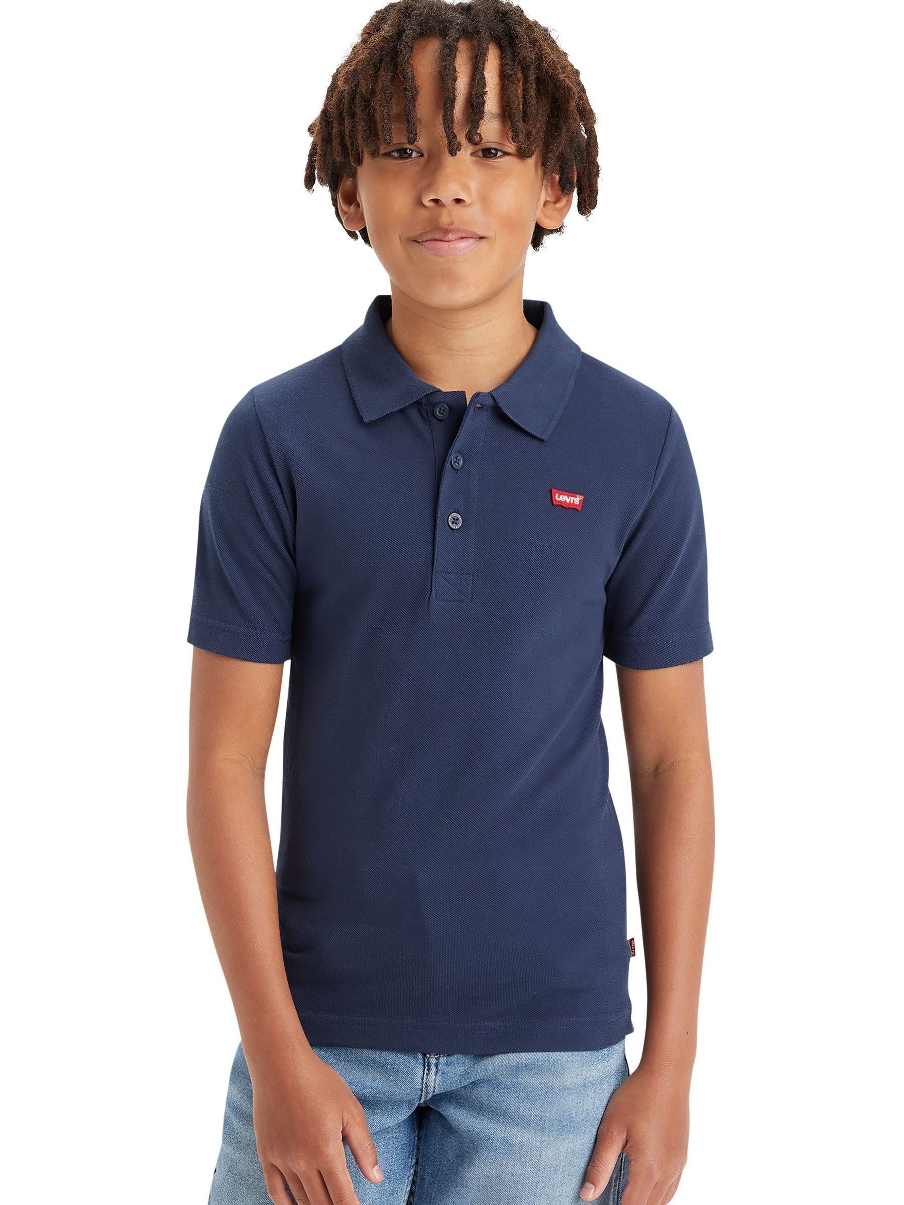 Levi's® Blue Batwing Polo Short Sleeve T-Shirt image 3