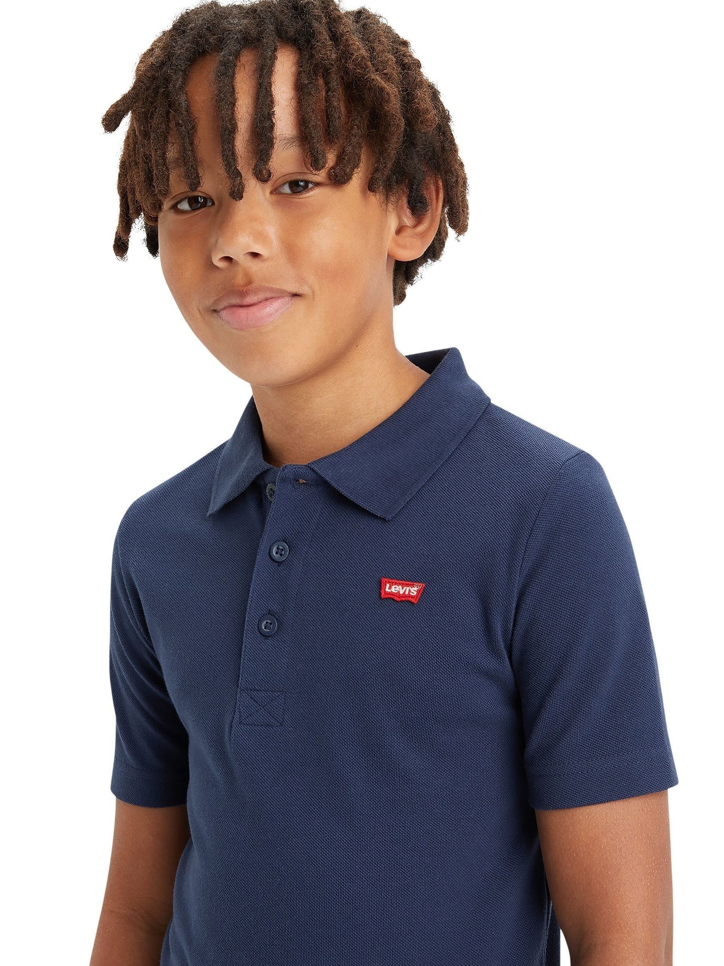 Levi's® Blue Batwing Polo Short Sleeve T-Shirt image 6