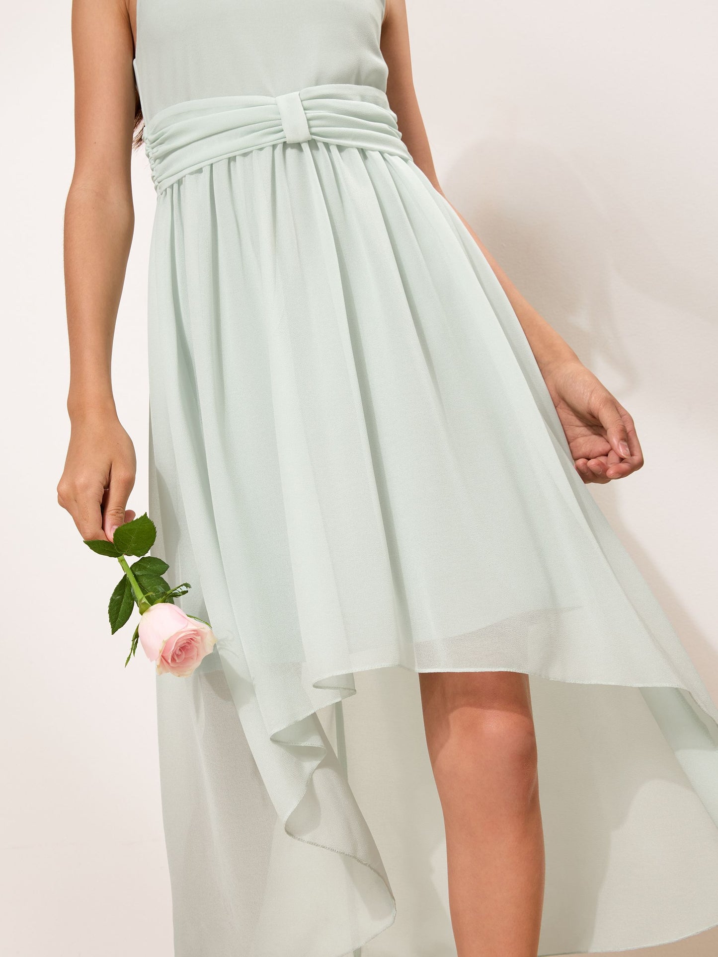 Dsiney Kidz - Lipsy Green Sleeveless Bow Waist Occsasion Dress (7-16yrs) image 2