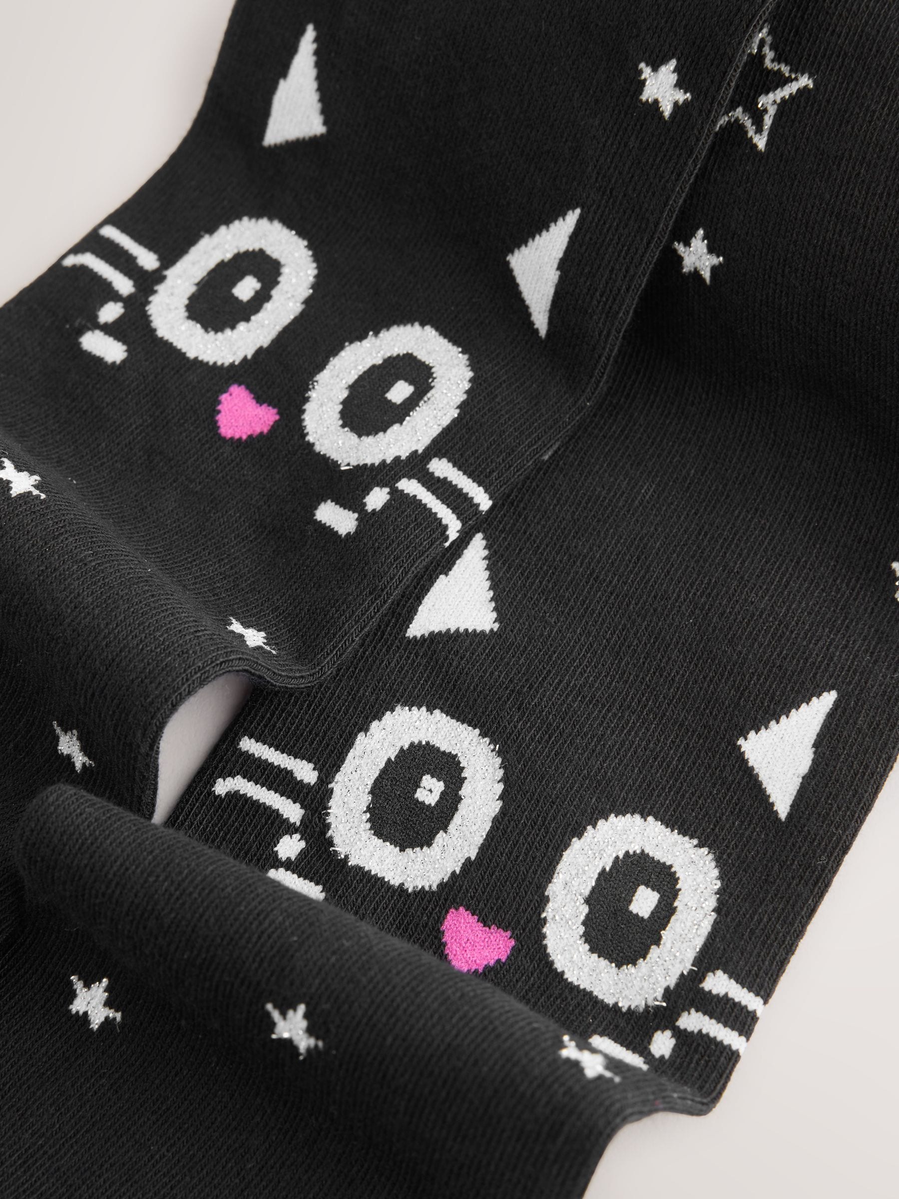 Dsiney Kidz - Black Cat Cotton Rich Halloween Tights image 5