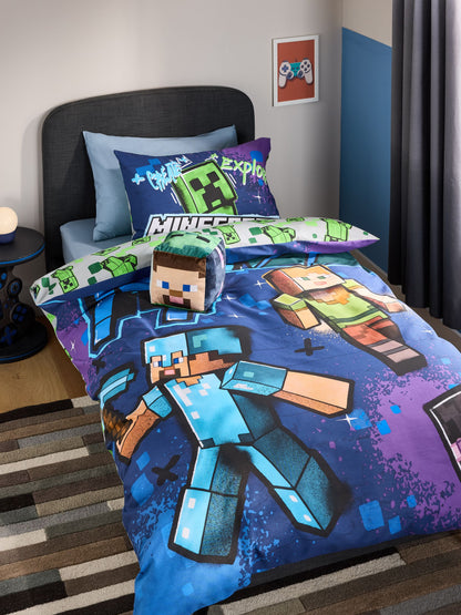 Minecraft Duvet Cover and Pillowcase Set - image 1