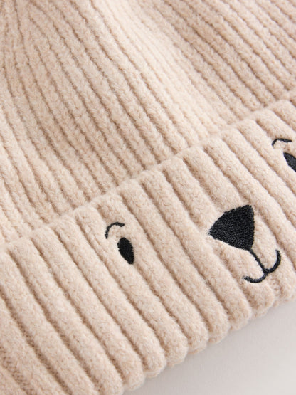 Dsiney Kidz - Neutral Bear Character Hat and Gloves Set 2 Piece (3mths-6yrs) image 4