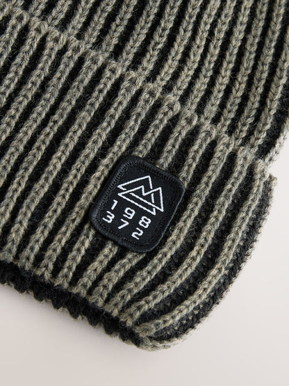 Khaki Green Plait Beanie (1-16yrs) - image 2