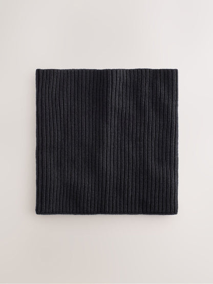 Dsiney Kidz - Black Ribbed Knitted Snood (1-16yrs) image 2