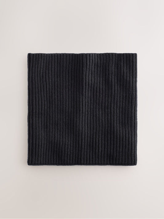 Dsiney Kidz - Black Ribbed Knitted Snood (1-16yrs) image 2