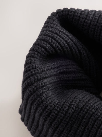 Dsiney Kidz - Black Ribbed Knitted Snood (1-16yrs) image 4