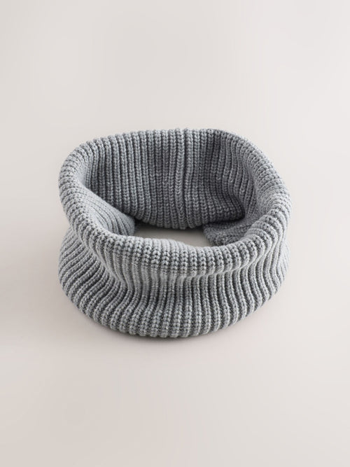 Dsiney Kidz - Grey Ribbed Knitted Snood (1-16yrs) image 1