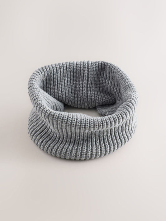 Dsiney Kidz - Grey Ribbed Knitted Snood (1-16yrs) image 1