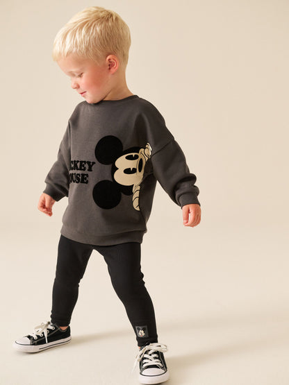 Dsiney Kidz - Charcoal Grey Mickey Mouse Crew Neck Sweat Top and Leggings Set (3mths-8yrs) image 1