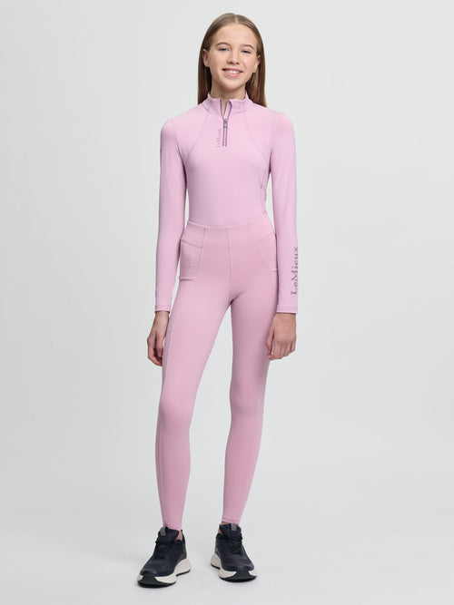 LeMieux Pink Young Rider Orla Pull Ons Leggings image 1