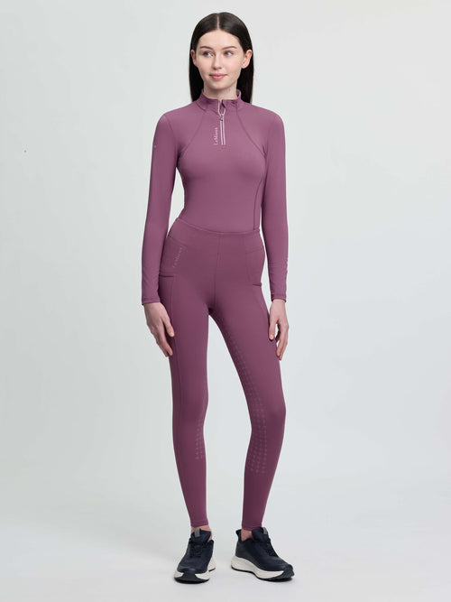 LeMieux Dark Mauve Young Rider Orla Pull Ons Leggings image 1