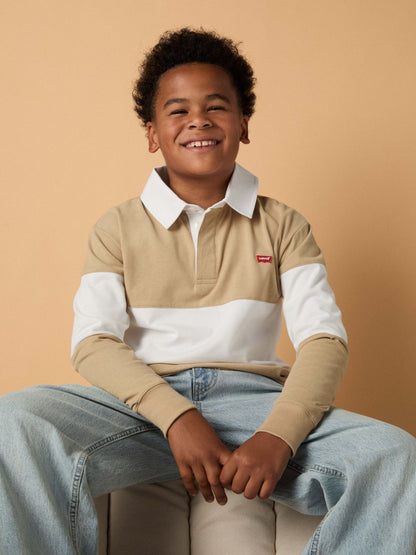 Dsiney Kidz - Levi's® Natural Rugby Stripe Polo Shirt image 1