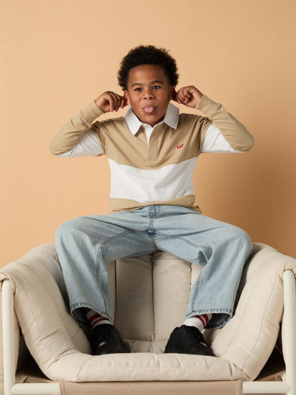 Dsiney Kidz - Levi's® Natural Rugby Stripe Polo Shirt image 2