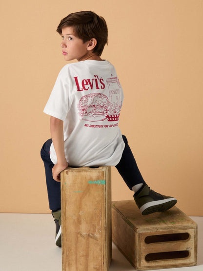 Levi's® White Burger Meal Short Sleeve T-Shirt image 1