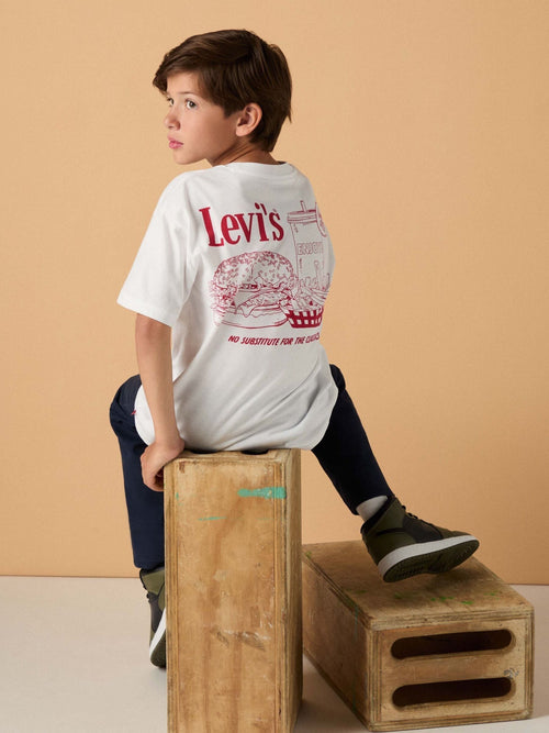 Levi's® White Burger Meal Short Sleeve T-Shirt image 1