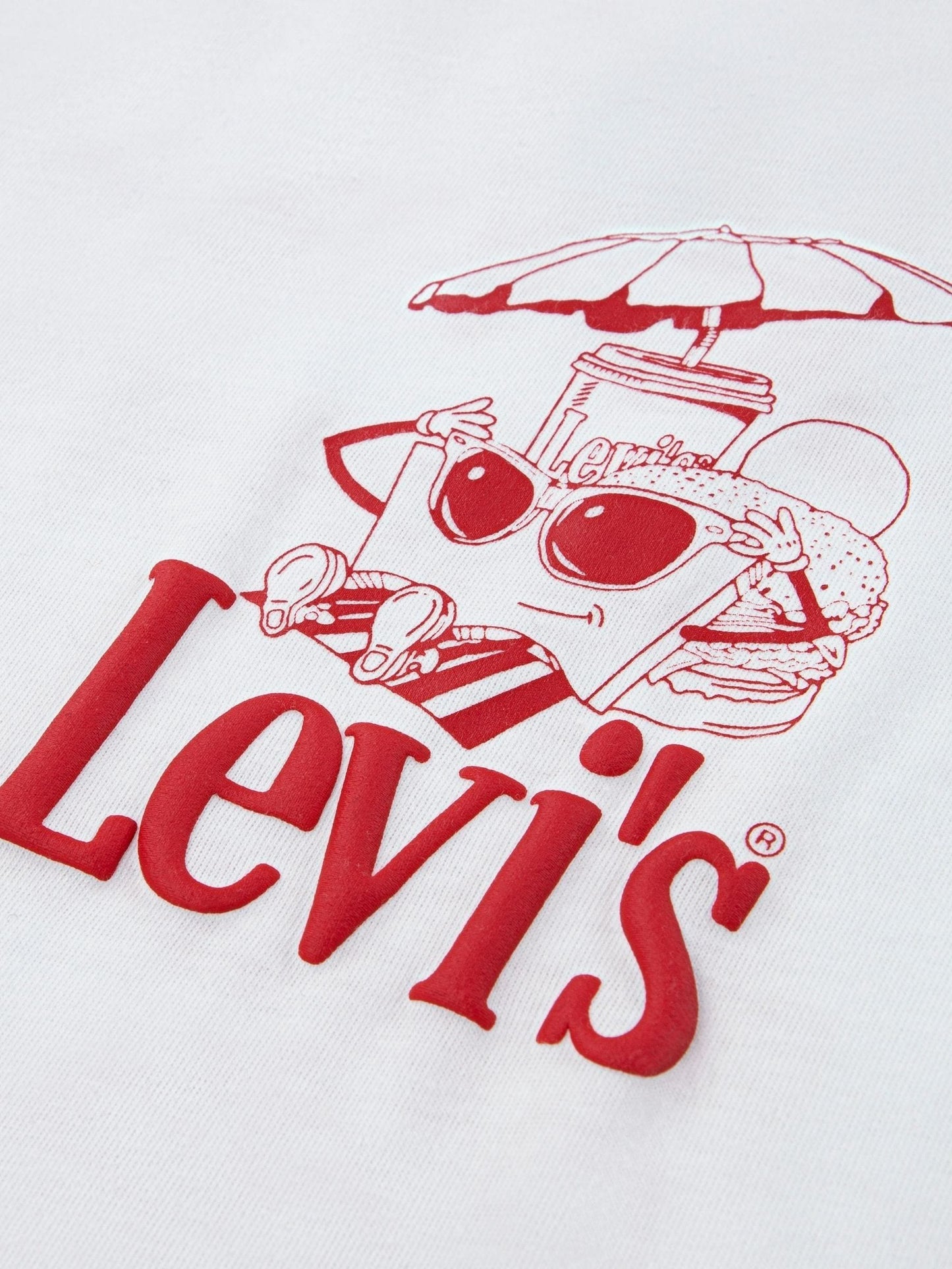Levi's® White Burger Meal Short Sleeve T-Shirt image 5