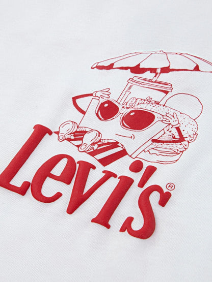 Levi's® White Burger Meal Short Sleeve T-Shirt image 5