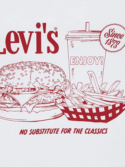 Levi's® White Burger Meal Short Sleeve T-Shirt image 6