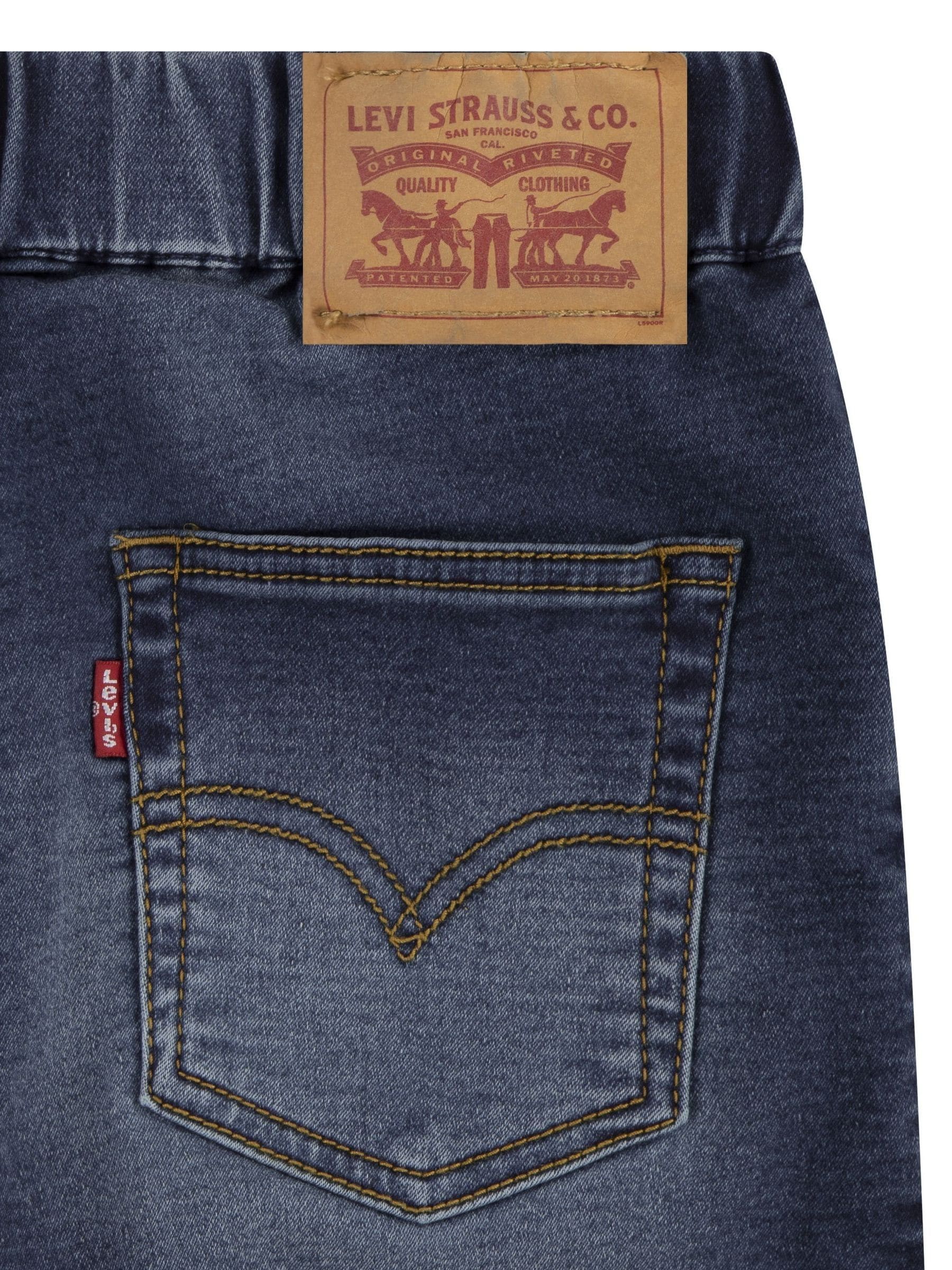 Dsiney Kidz - Levi's Dark Blue Skinny Fit Pull On Dobby Shorts image 6
