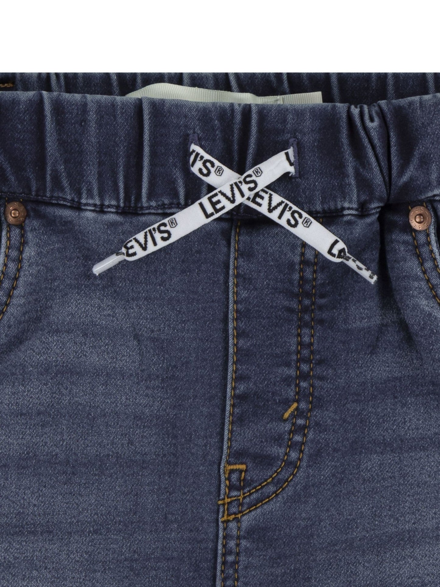 Dsiney Kidz - Levi's Dark Blue Skinny Fit Pull On Dobby Shorts image 7