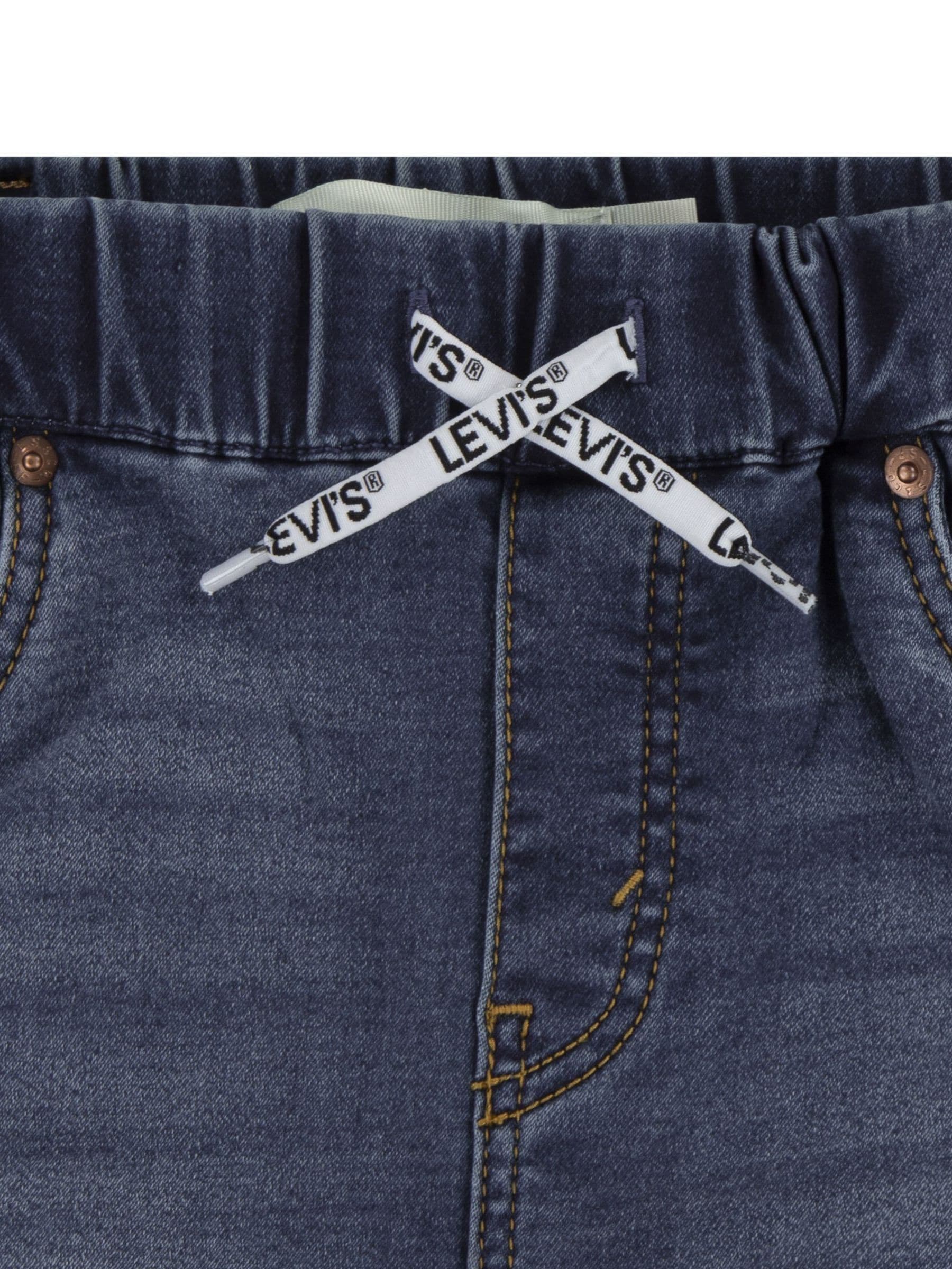 Dsiney Kidz - Levi's Dark Blue Skinny Fit Pull On Dobby Shorts image 7