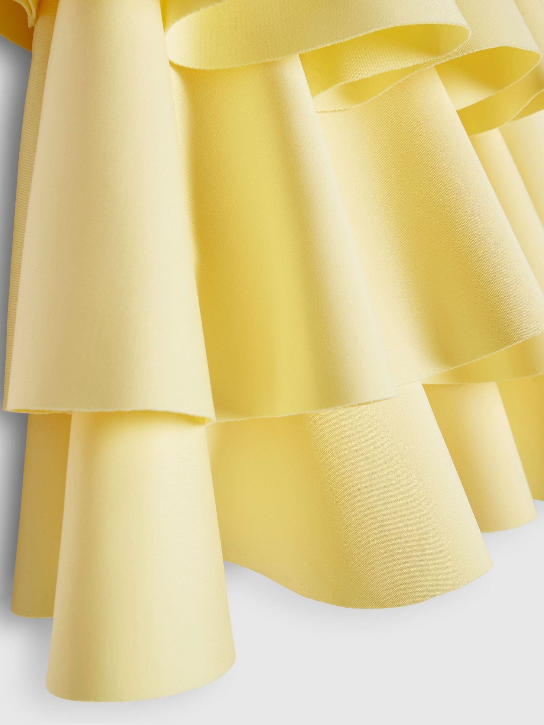River Island Yellow Asymmetric Scuba Dress image 4