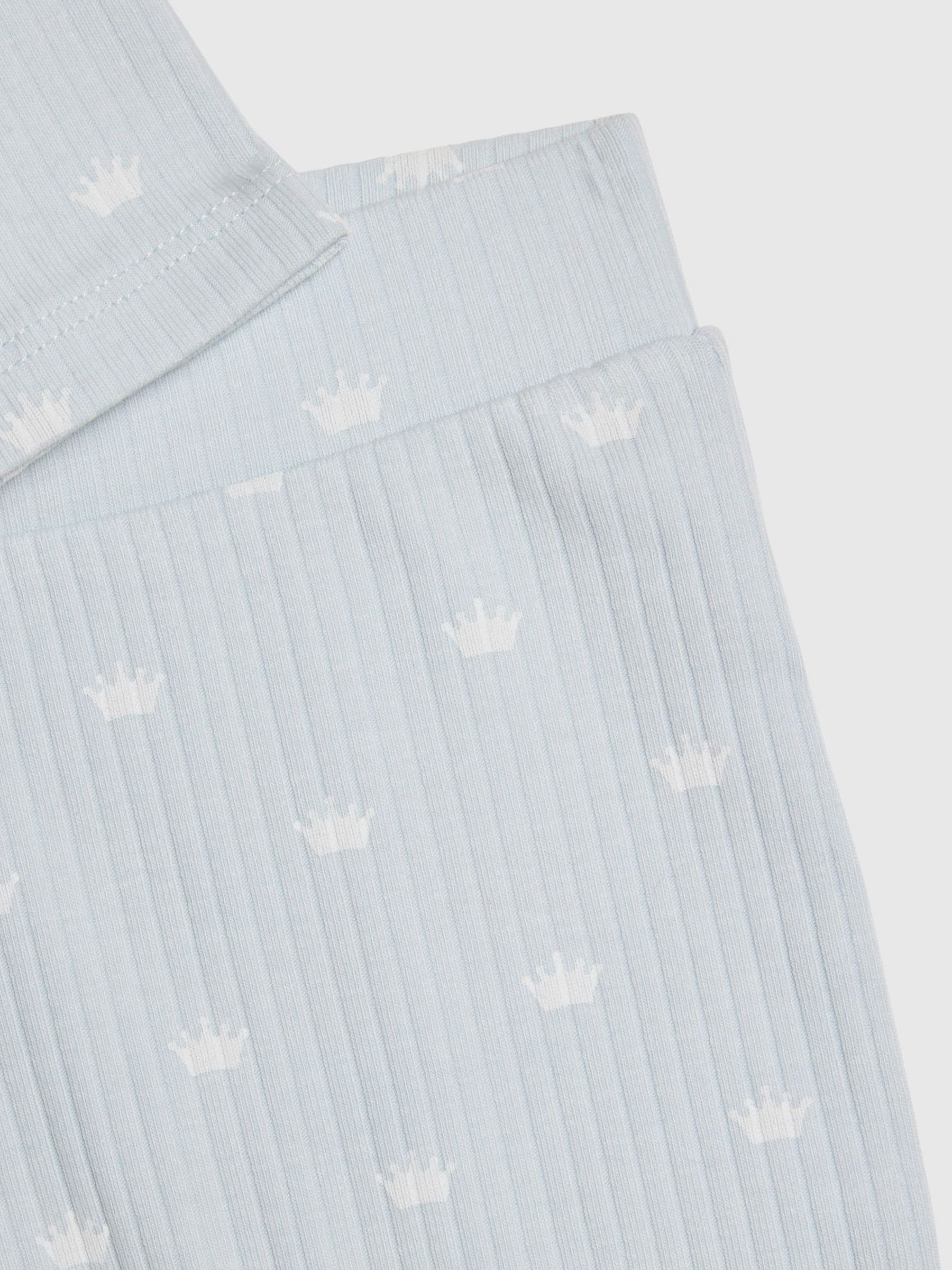 River Island Blue Little Prince Ribbed Bodysuit Set image 4