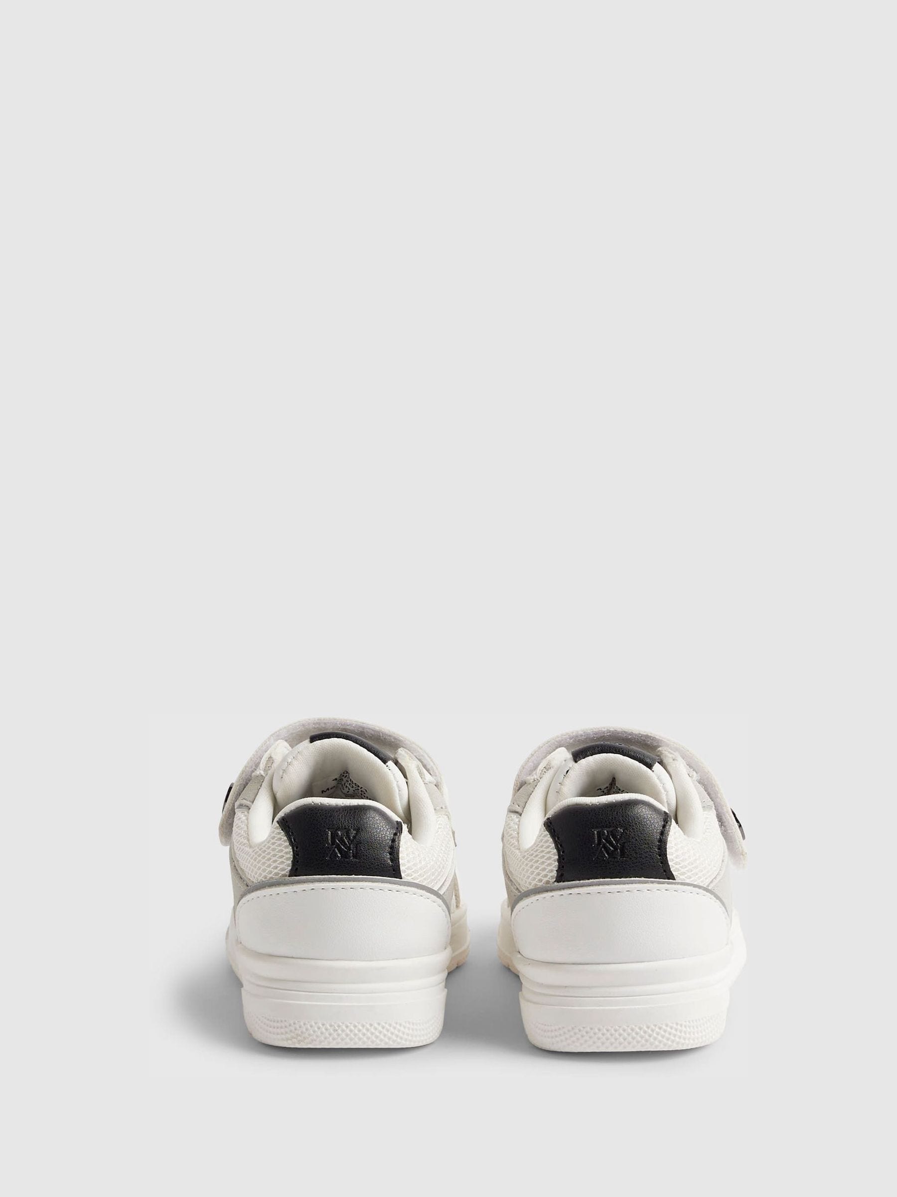 River Island White Embossed Colour Block Trainers image 4