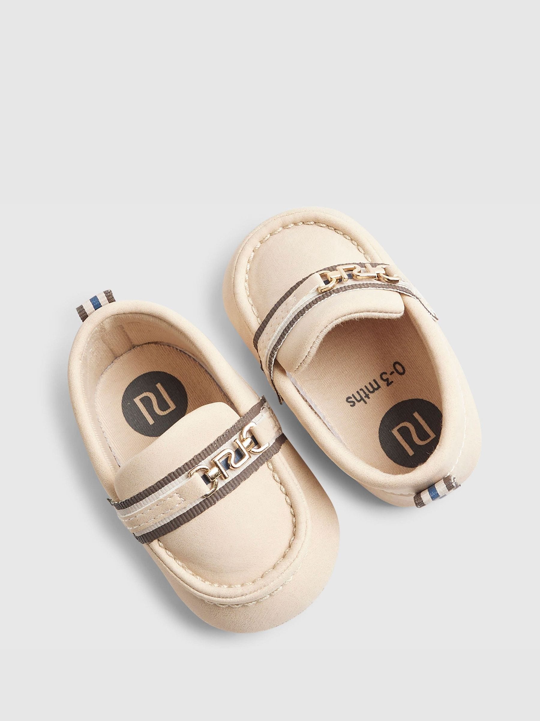 River Island Brown Smart Buckle Loafers image 4