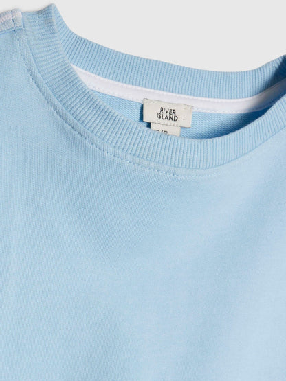 Dsiney Kidz - River Island Blue Logo T-Shirt & Runner Short Set image 4