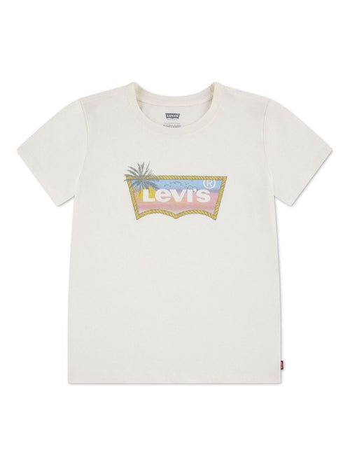 Levi's White Ombre Batwing Short Sleeve T-Shirt image 1