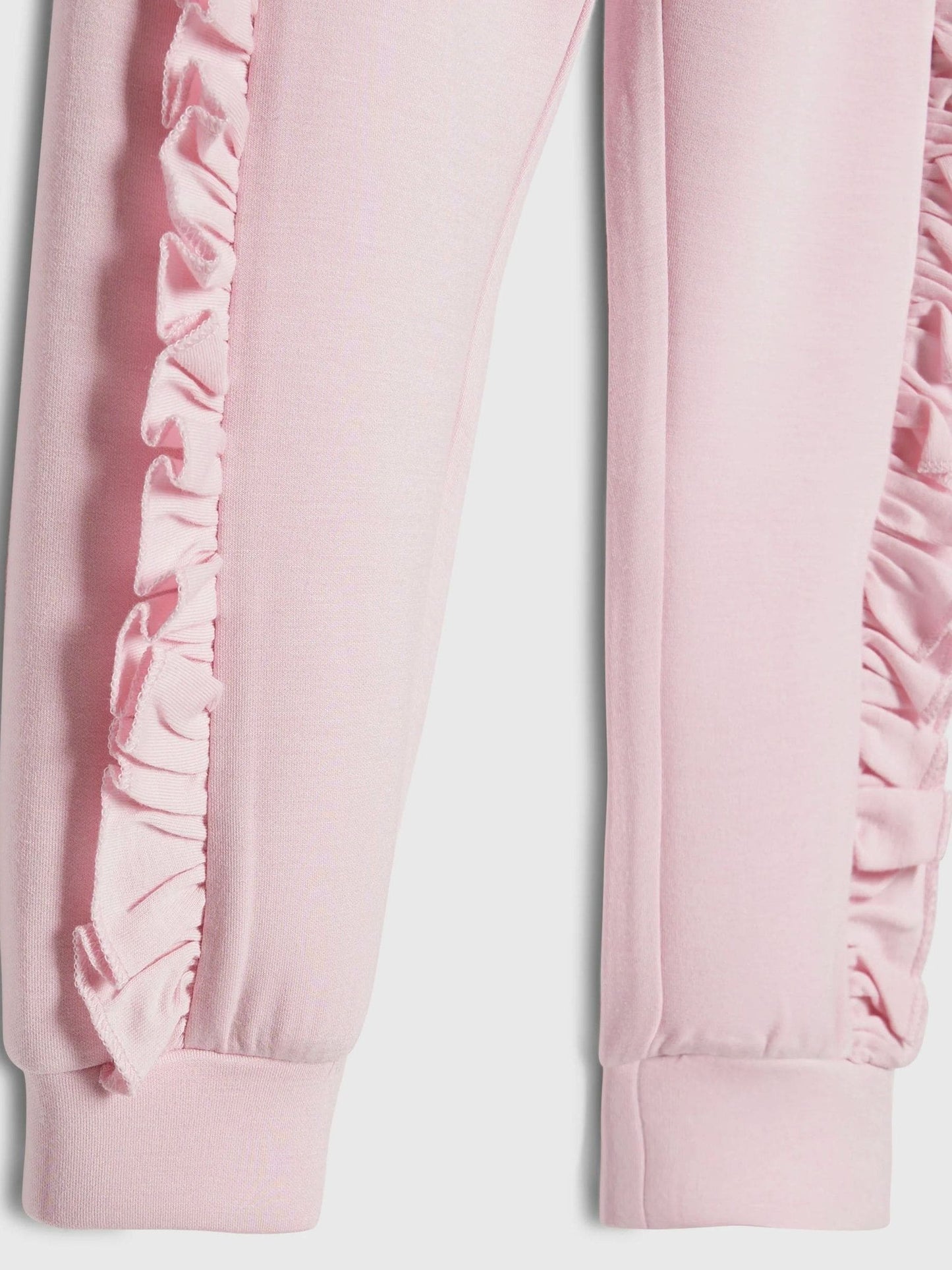 River Island Pink Frill Clean Sweatshirt & Joggers Set image 4