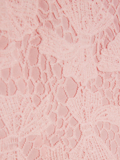River Island Pink Lace Blouse Shirt & Shorts Set image 4