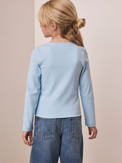Dsiney Kidz - Blue Long Sleeve Ribbed Cardigan (3-16yrs) image 3
