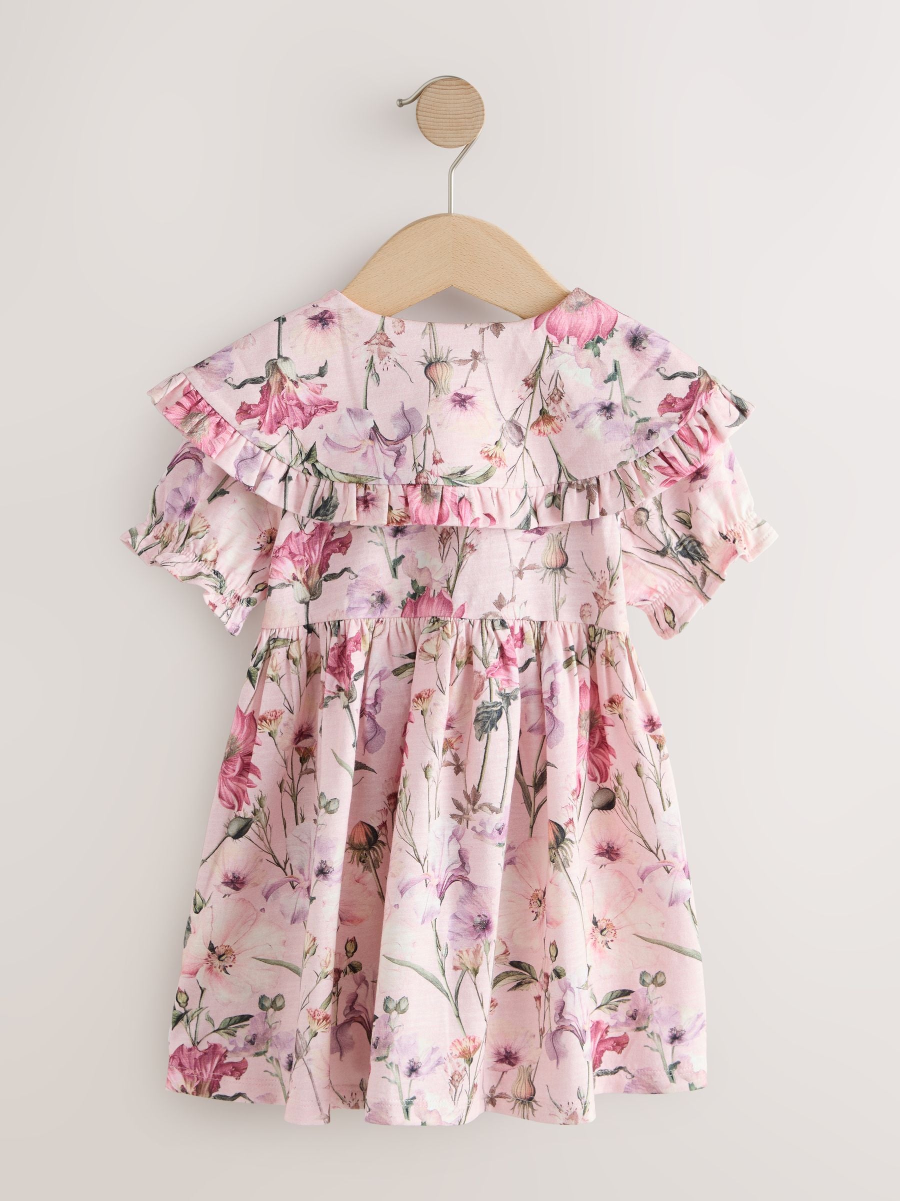 Floral Short Sleeve Collared Floral Dress (3mths-7yrs) image 5