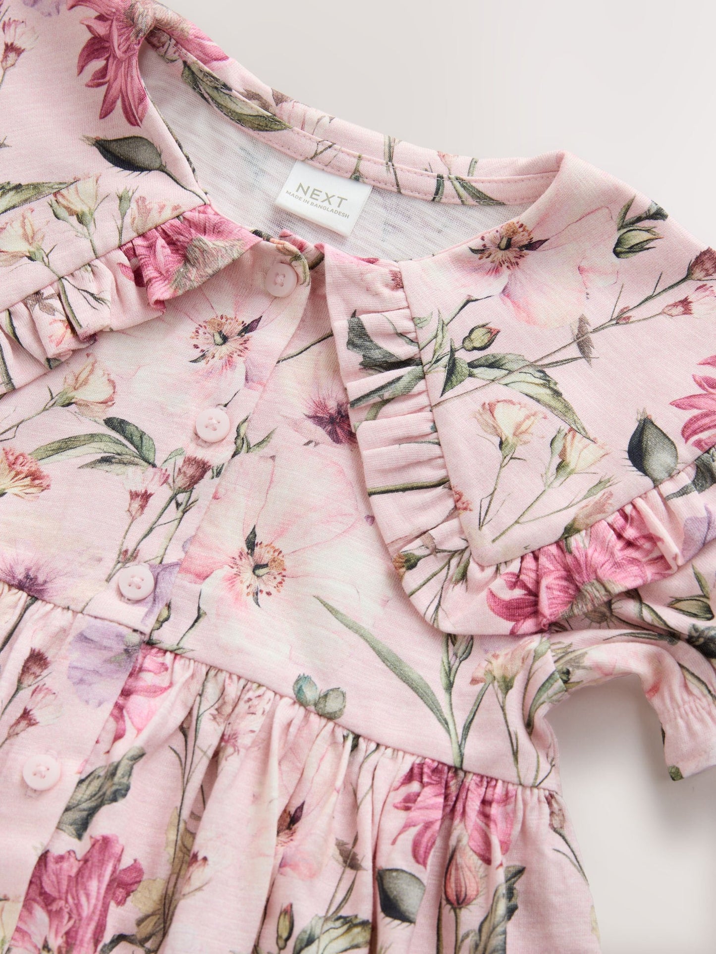 Floral Short Sleeve Collared Floral Dress (3mths-7yrs) image 7