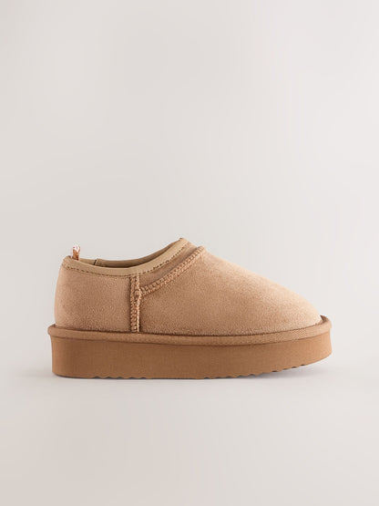 Tan Brown Shoot Slippers image 2