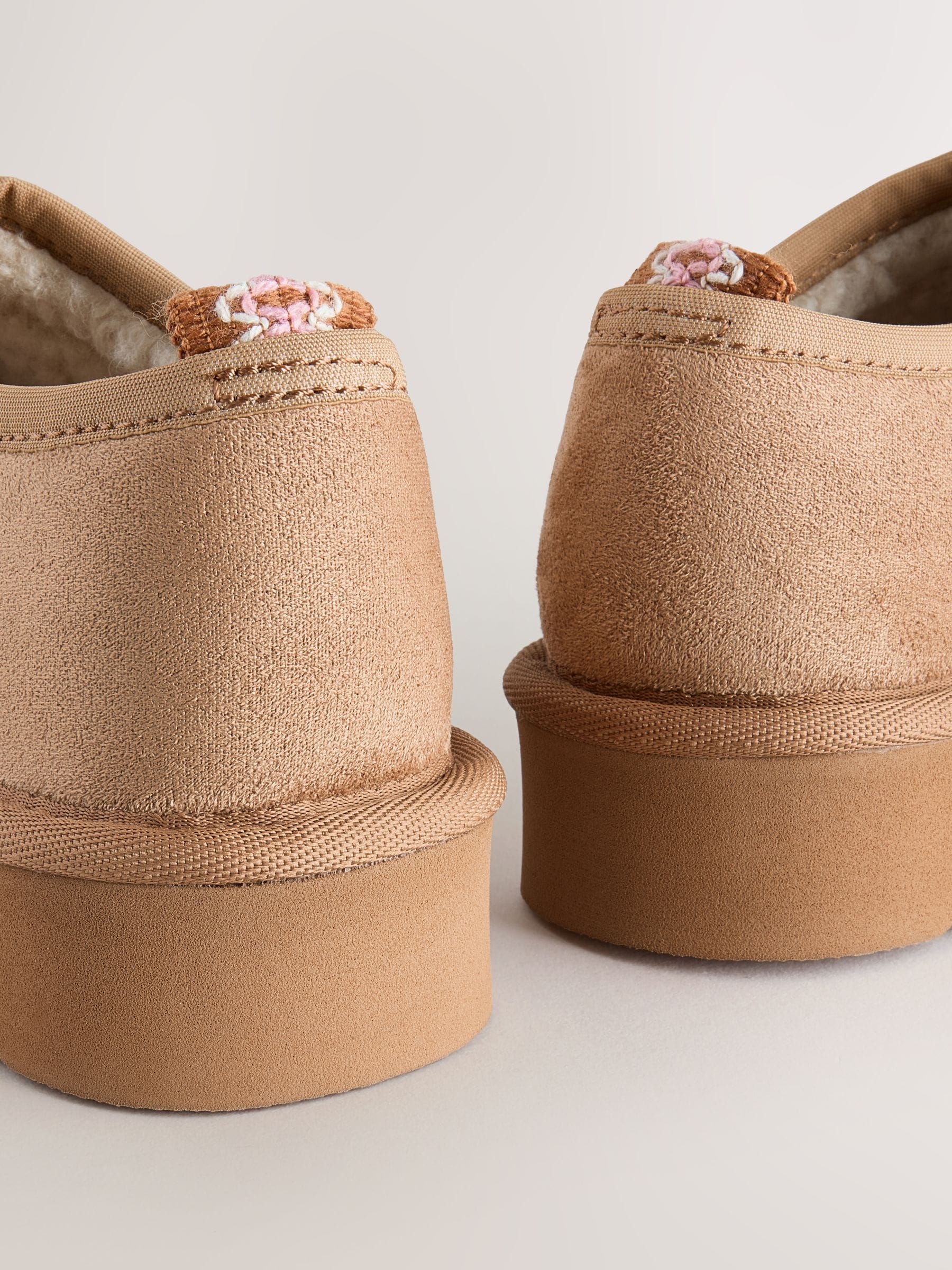 Tan Brown Shoot Slippers image 3