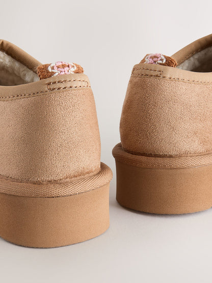 Tan Brown Shoot Slippers image 3