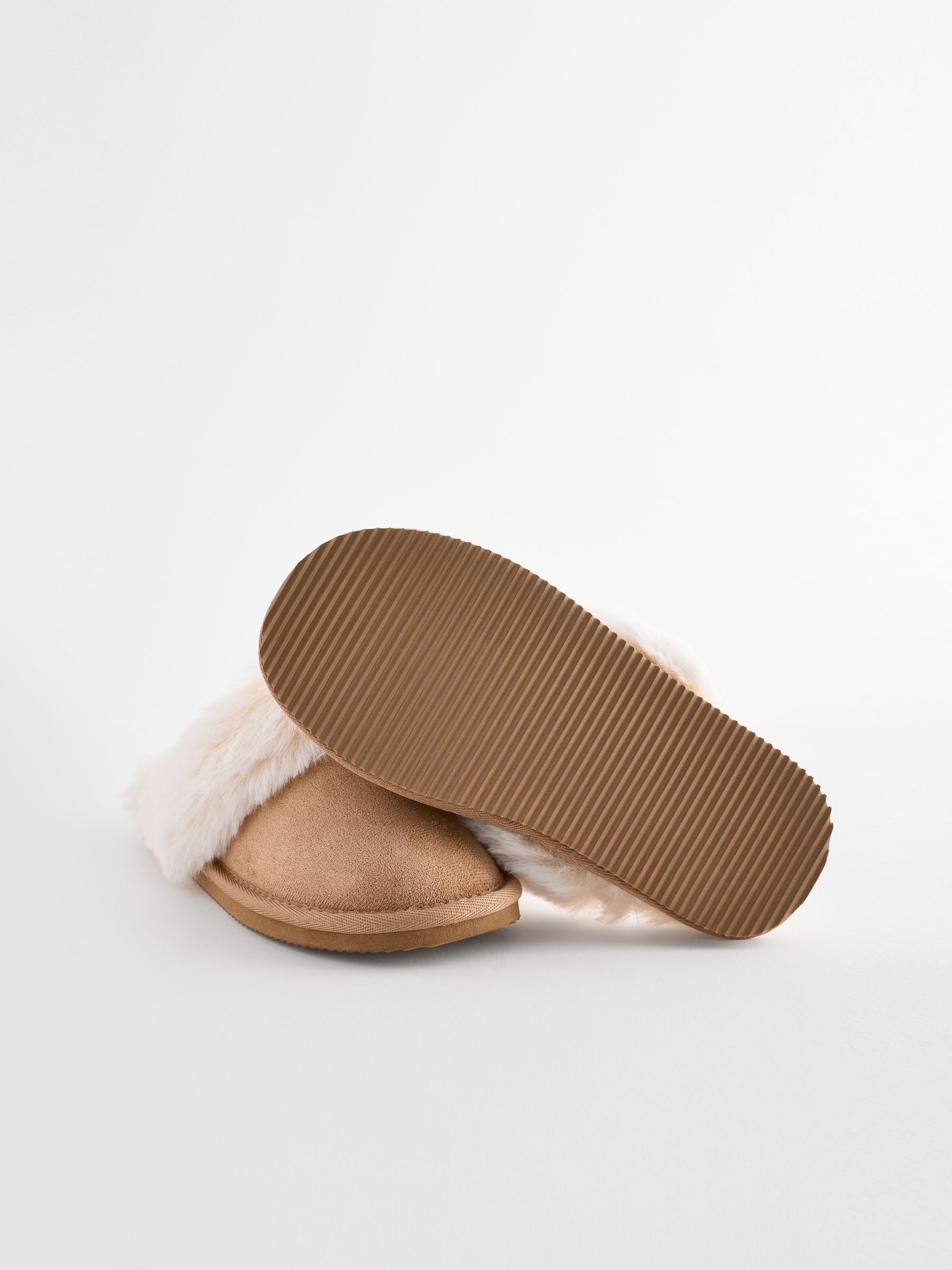 Tan Brown Mule Slippers image 4