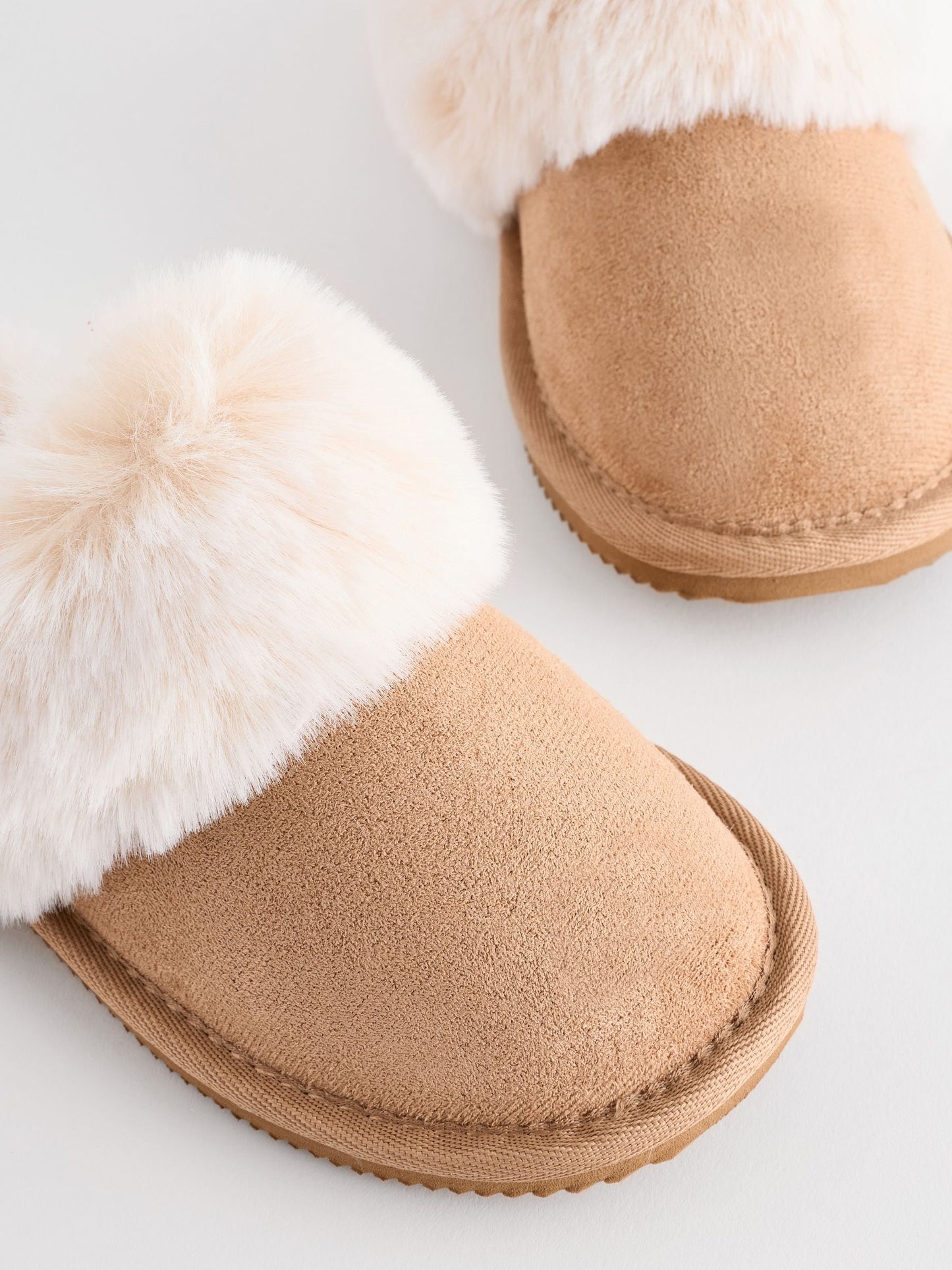 Tan Brown Mule Slippers image 6