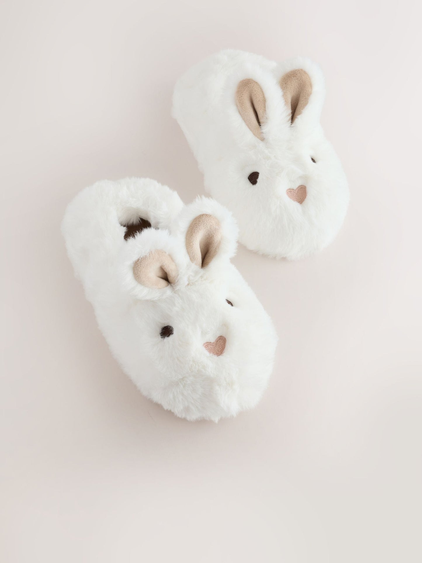 White Bunny Character Mule Slippers image 1