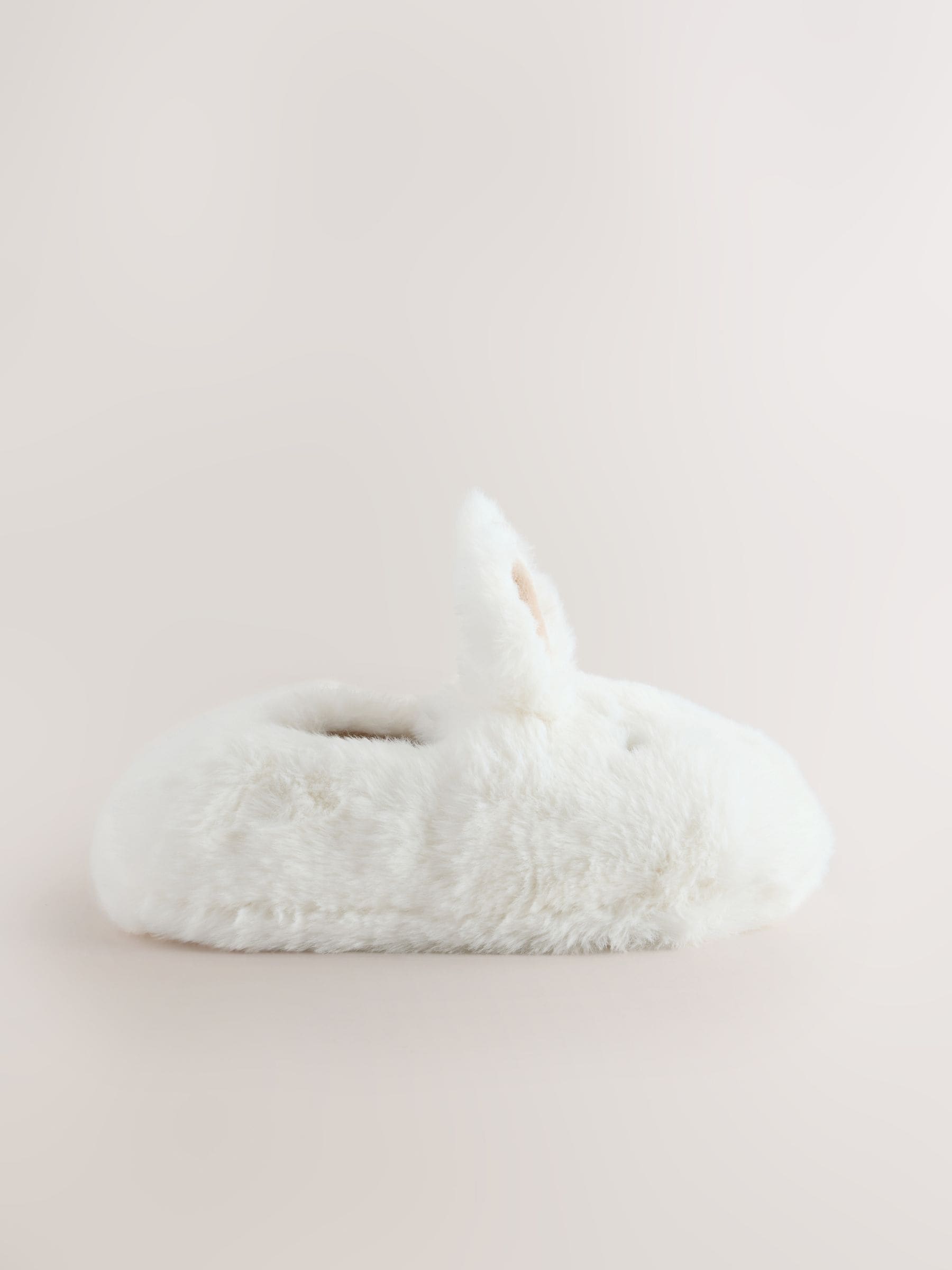 White Bunny Character Mule Slippers image 2