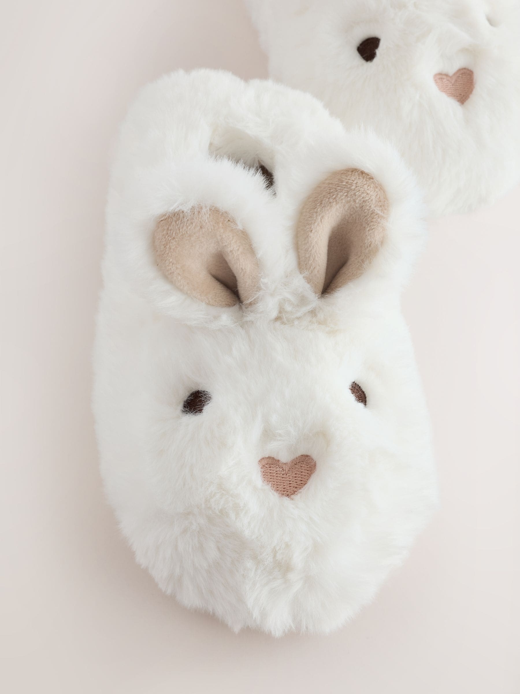 White Bunny Character Mule Slippers image 3