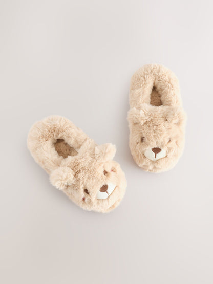 Brown Bear Character Mule Slippers image 4