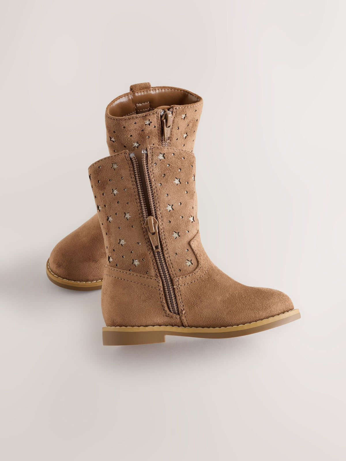 Dsiney Kidz - Tan Brown Star Western Tall Boots image 5