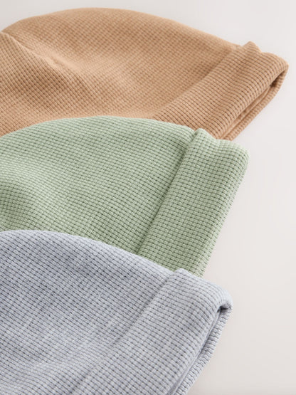 Neutral Sage Beanies 3 Pack (0-18mths) - image 6