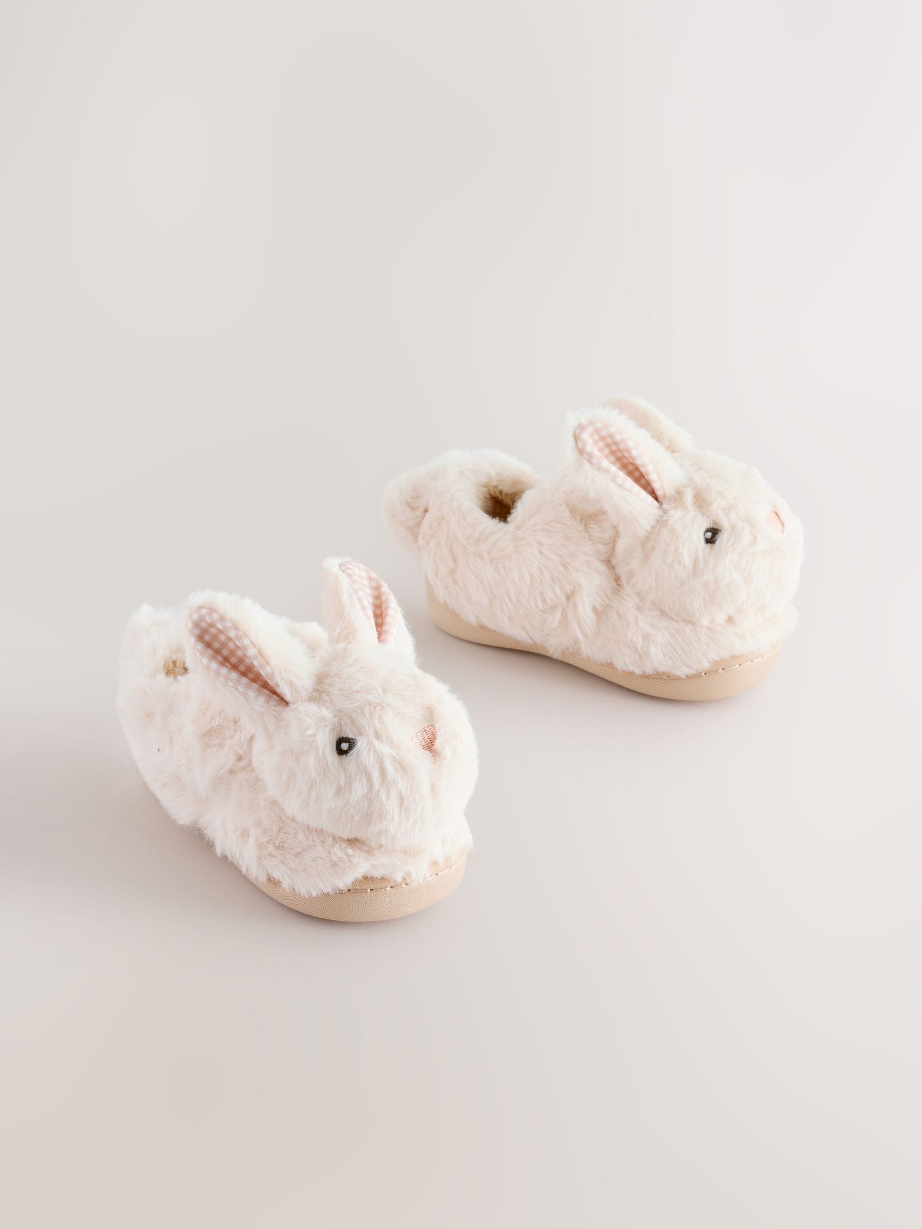 Neutral Bunny Cupsole Slippers image 1